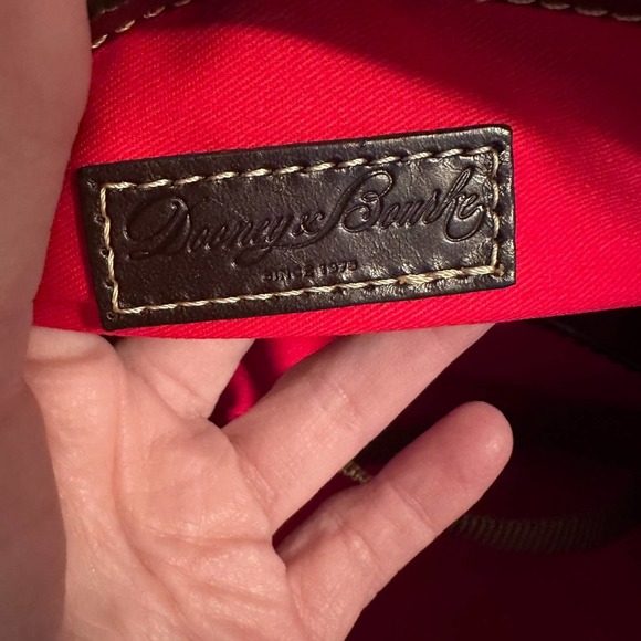 Dooney & Bourke Denison Ruby Croc Embossed Crossbody Leather Wine/Purple - Picture 10 of 11